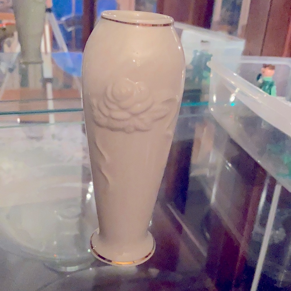 Lenox vase with gold trim